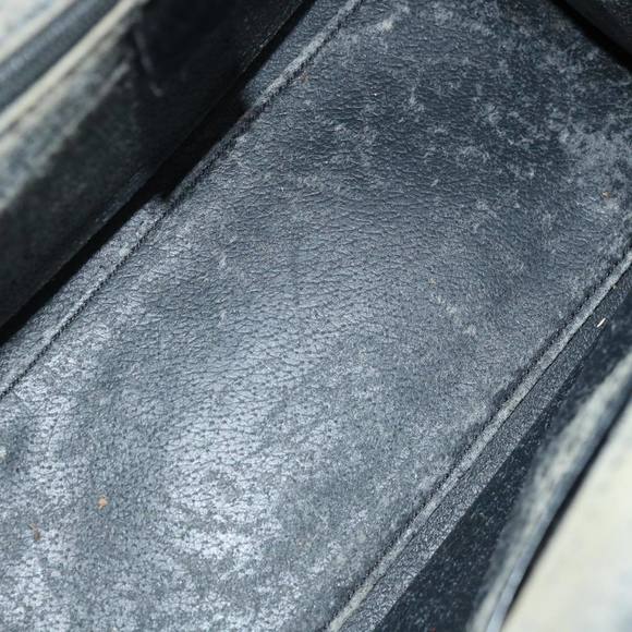 CELINE Macadam Canvas Hand Bag PVC Brown Black Auth 67089 - Picture 10 of 16